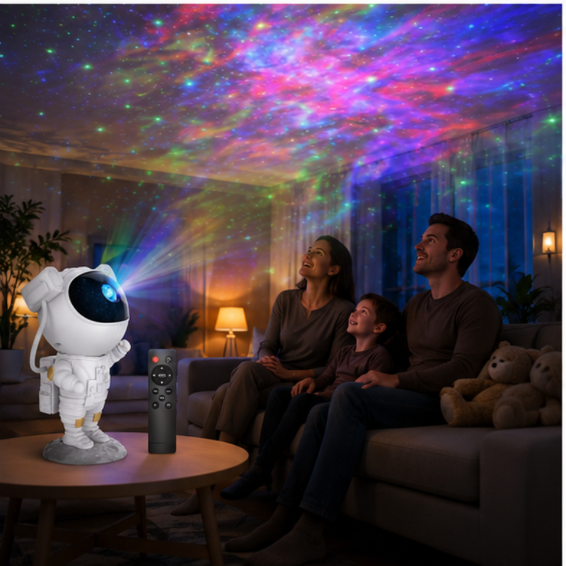 Proyector Astronauta — Luz Nocturna y Decoración Galaxia