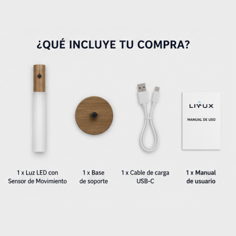Luz LED Inteligente con Sensor de Movimiento | Iluminación Automática para tu Hogar