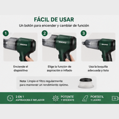 Aspirador de Mano Portátil
