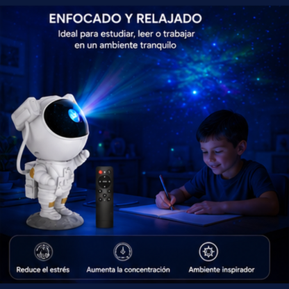 Proyector Astronauta — Luz Nocturna y Decoración Galaxia