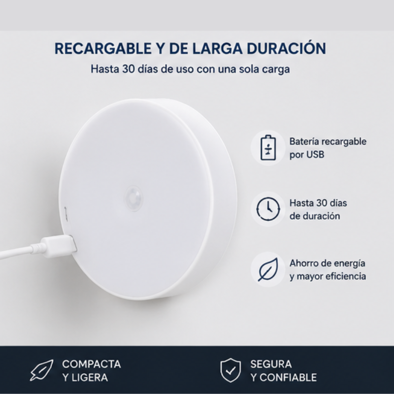Luz LED con Sensor de Movimiento — Automática y Sin Cables