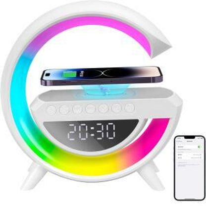 Lámpara G 3 en 1 — Altavoz Bluetooth + Cargador Inalámbrico + Luz LED